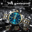 Fashion Men Luxury Stainless Steel Business Watch Dual Date Waterproof Luminous