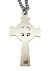 Sterling Silver Irish Catholic Celtic Cross Crucifix Pendant With Gift Box 1 