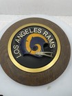 Vintage 1970   s Los Angeles  Rams 14    Round Football Helmet Plaque