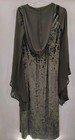Medieval Renaissance Green Velvet Hooded Costume Dress 2xl Lace Up Gothic