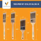 6-pack Angle Brushes In Assorted Sizes For All Latex And Oil Paints   Stains