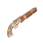 Wood Trick Shotgun Sg-12 Wooden Toy Gun 3d Mechanical Model Kit Puzzle Diy