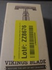 Vikings Blade Double Edge Safety Razor For Men   5 Swedish Steel Blades   Luxury