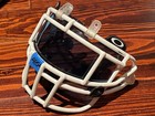 Vtg 2005 Schutt Football Helmet Facemask Used White Egop-ii Oakley Shield Visor