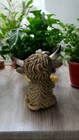Hobby Lobby Large Highland Cow Spring Summer Garden Sunflower Resin 