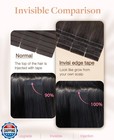 Goo Goo Invisi Edge Tape In Hair Extensions Human Hair  1d 2c 4e Chocolate Di