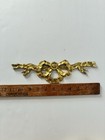 Large Vintage Brass Bow Ribbon Swag Wall Mount Hanging Decor