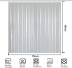 Short Shower Curtain Liner 48 Inch Length  Clear Peva Vinyl Waterproof Walk In T