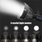 Rechargeable Led Flashlight Xhp50 Zoomable 4 Modes Ipx4 Waterproof