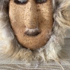 Eskimo Inuit Alaskan Caribou Skin And Fur Mask Man