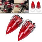3 25   Turn Signal Light Red Lens Cover Screw-in For Harley Road King Glide Flhr