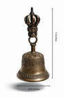 Vintage Tibetan Buddhist Bronze Bell Ghanta Vajra Dorje Ritual Set