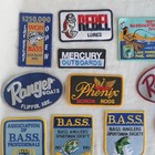 Lot Of  25  Vtg 1990s Bass Fishing Patches Anglers Sportsman Society Tournament