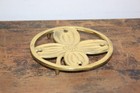 Virginia Metalcrafters Brass Dogwood Trivet 10-12 Vintage 1950 Floral Decor 5 