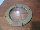 Authentic Salvaged Solid Brass glass Ship Nautical  Porthole Window 7    X 3 4  