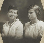 Antique 1910s Cabinet Photograph young African American Beauties studio Portrait