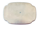 Vintage Vanity Dresser Tray Nippon Porcelain Hand Painted Blue Border Floral