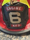 Vintage Cairns   Bros Fire Helmet Std 1000r Engine 6 Kfd Badge 