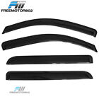 Fit 14-19 Chevy Silverado Gmc Sierra Crew Cab Window Visors Rain Deflector