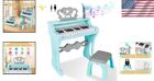 Educational Electronic Piano Toy For Kids - 25 Keys  Stool   Microphone