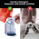  2 Pack  Laundry Detergent Dispenser Cup Holder   Nozzle 2 Pack  White