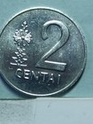 Exotic World Coin - Lithuania 2 Centai 1991 Mint