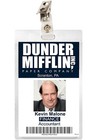 The Office Kevin Malone Dunder Mifflin Id Badge Cosplay Costume Name Tag To-12