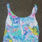Lilly Pulitzer Girls One Piece Swimsuit - Size 7 - Euc