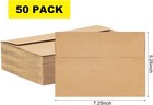 50 Pack Kraft Envelopes 5 X 7 Inchbrown A7card Invitation Postcard Envelopes