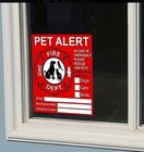 Pet Alert Fire Rescue Sticker Decal Save Our Pets Emergency Window Sign