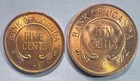 1966-1968 Uganda Set Of 2 Coins  5  10 Cents Unc bu Rd Lot u1