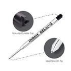 Parker Compatible Gel Ink Ballpoint Refills 12 Pack 0 7mm Medium Point- 6 Bla