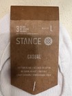 Stance Adult 3 Pk White No Show Cotton Cushion Basic Icon Sock Set Sz L 9-12