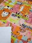 Awesome Rare Vintage Mid Century Retro 70s 60s Waverly Zodiac Psychedelic Fabric