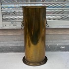 Brass Umbrella Stand Vintage Farberware Lions Head Art Deco 22    Cane Stand