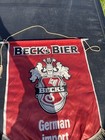 Vintage 1970s Becks Bier German Import Beer Flag