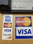 Manual Credit Card Imprinter Bartizan Slider With Visa  Mc  Amex Stickers
