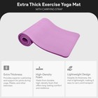 Balancefrom Yoga Mat  1  Extra Thick Exercise Pilates Workout Mat  Taro Purple