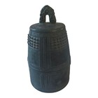 Japanese Antique Bronze Big Bell Temple Buddhist Bonsh   Meiji Taisho Era