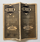 Vintage 1910 Erie Rr Railroad Timetable Brochure Ny Chicago Branch Lines Maps