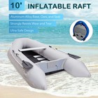 10ft Inflatable Boat W pump Raft Fishing Dinghy Tender Pontoon Rescue Heavy Duty