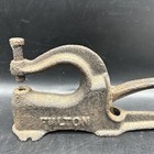 Vintage Large Cast Iron Fulton Rivet Press Metal Leather Punch Tool 