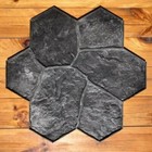 Big Flower Rubber Concrete Stamps Stone Texture Mats Imprint Printing Cement 