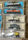 Vtg  Lot Of 10  N Scale Tanker Chemical Atlas Tank Freight Cars