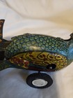 Vintage Tin Litho Wind-up Proud Peacock Made In Japan Alps Toy Co Mechanical 