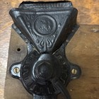 Old Hand Crank Charles Parker No  60 Coffee Mill Grinder With Eagle Logo 1800s