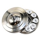 Silver Compact Communion Tray With Lid - 10-cup Set - Miracle Meal