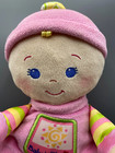 Fisher Price Baby s First Doll Plush Rattle Lovey 2008 Stuffed Toy Pink 