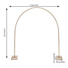 7 5ft Metal Wedding Party Arch Backdrop Balloon Flowers Stand Gardens Decoration