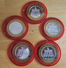 5x Four Queens Red Cap  10 Silver Strikes Downtown Cruise Flag July 4th Ltd 500